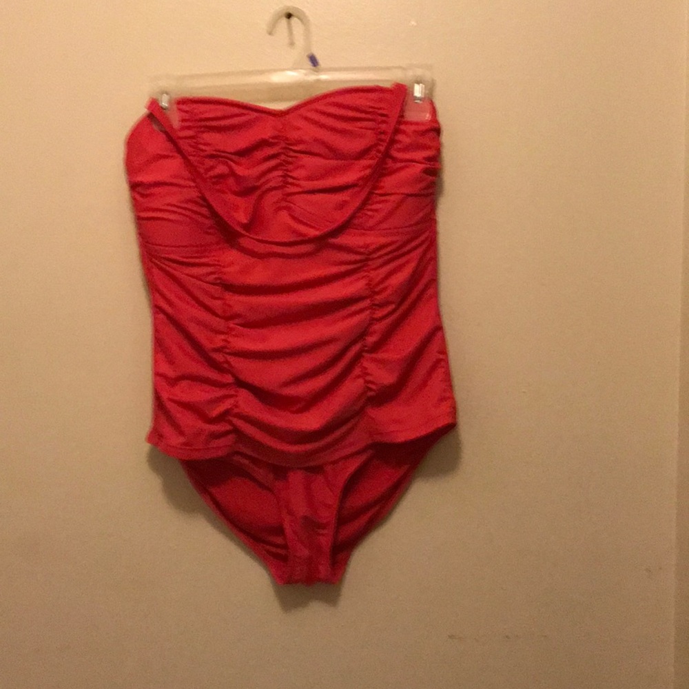 Hot pink swimsuit